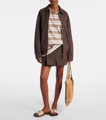 Miu Miu Logo cotton-blend blouson - Miu Miu - Modalova