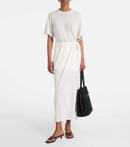Falda midi de algodón y seda - Toteme - Modalova