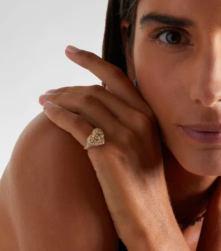 Kt pinky ring with diamonds - Kamyen - Modalova