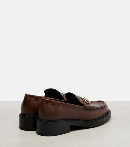 Mocasines de piel con Horsebit y GG - Gucci - Modalova