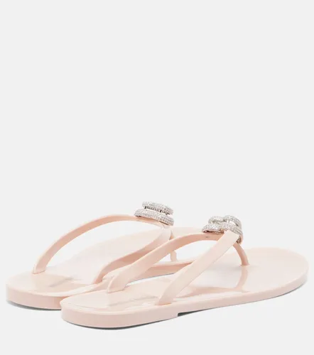 Riviera embellished thong sandals - Mach & Mach - Modalova