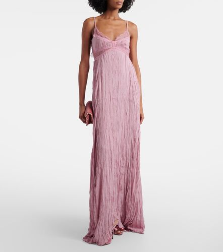Robe aus Georgette mit Spitze - Blumarine - Modalova