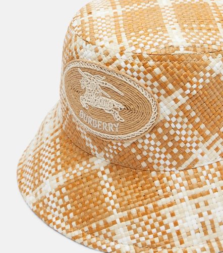 Burberry Raffia-effect bucket hat - Burberry - Modalova