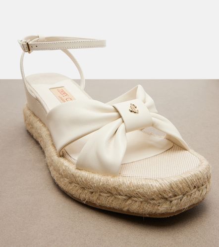 Sandali espadrillas Aella in pelle con zeppa - Jimmy Choo - Modalova