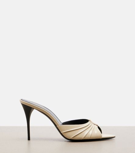 Babylone Cassandre leather mules - Saint Laurent - Modalova