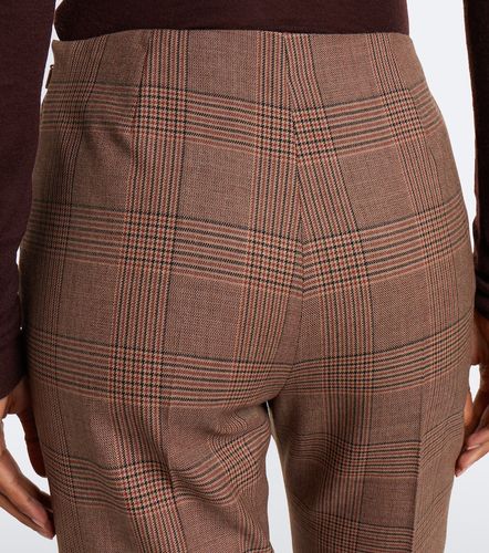 Plaid virgin wool flared pants - Max Mara - Modalova