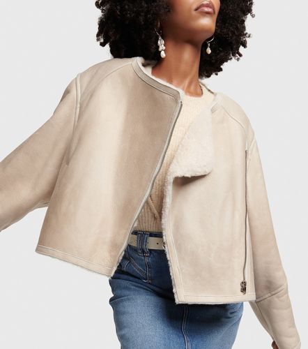 Ostya shearling-lined leather jacket - Isabel Marant - Modalova