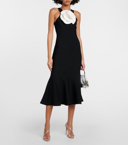 Abito midi con applicazioni floreali - Roland Mouret - Modalova