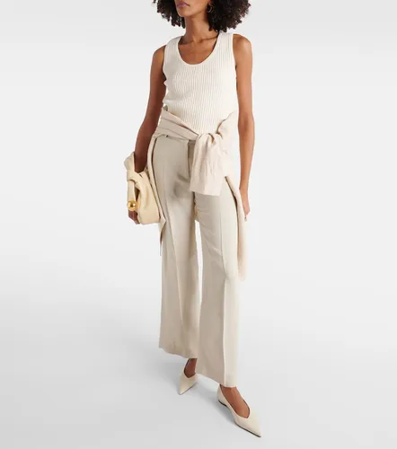 Ribbed-knit cotton-blend boucle tank top - Toteme - Modalova