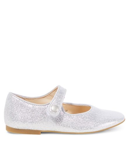 Chanclas Daisy Baby de piel metalizada - Pom d'Api - Modalova