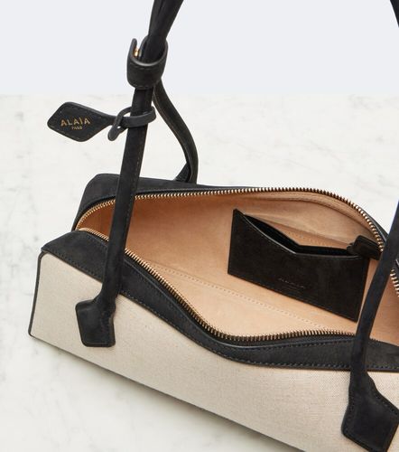 Alaïa Borsa a spalla Le Teckel Medium in canvas - Alaia - Modalova