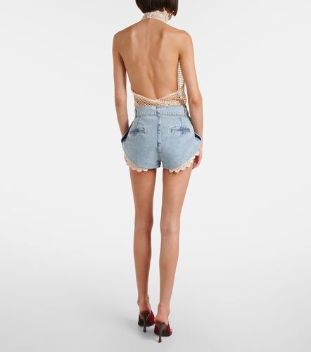 Shorts di jeans con crochet - Magda Butrym - Modalova