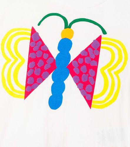 Fábula Top Silk Borboiris de algodón estampado - Fabula - Modalova