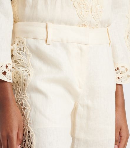 Awaken embroidered linen flared pants - Zimmermann - Modalova