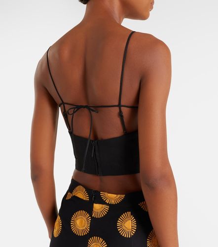 Imperia cutout linen crop top - Cala de la Cruz - Modalova