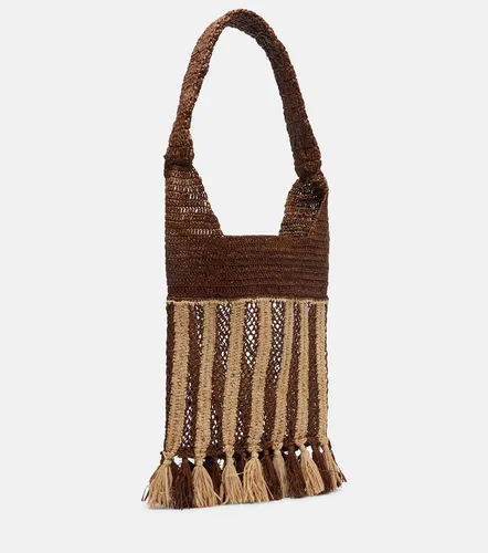 Praia striped raffia tote bag - Isabel Marant - Modalova