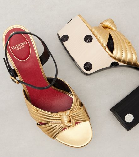 Crasher VLogo sequined leather sandals - Valentino Garavani - Modalova