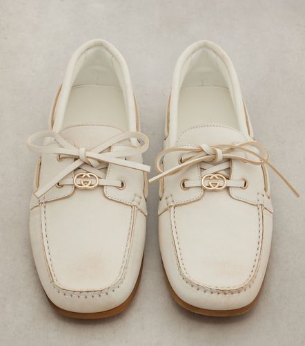 Segelschuhe Interlocking G aus Leder - Gucci - Modalova