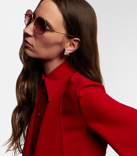 Gafas de sol redondas con VLogo - Valentino Garavani - Modalova