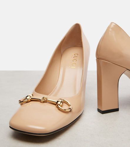 Salones Signora de piel con Horsebit - Gucci - Modalova