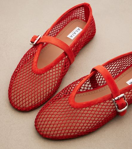 Alaïa Ballerinas mit Veloursleder - Alaia - Modalova