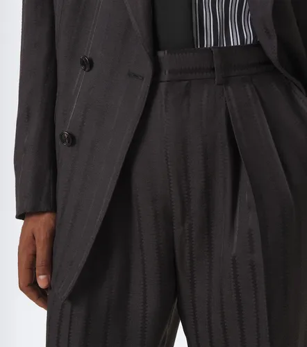 Striped jacquard straight pants - Tom Ford - Modalova