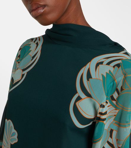Vestido midi Magnifico de sarga de seda estampado - La DoubleJ - Modalova