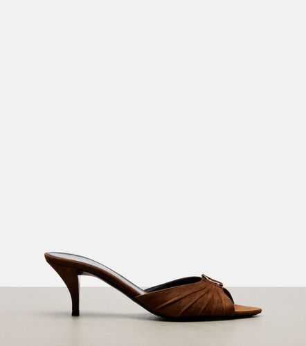 Babylone Cassandre suede mules - Saint Laurent - Modalova