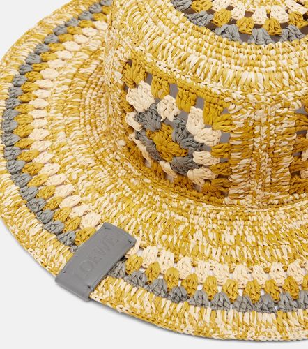 Paula's Ibiza crochet raffia bucket hat - Loewe - Modalova