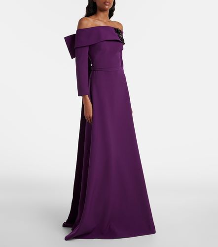 Abito lungo Lunelle in crêpe off-shoulders - Safiyaa - Modalova