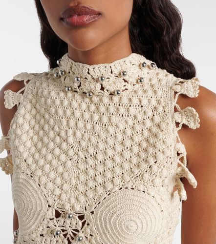 Top de croché de algodón adornado - Rabanne - Modalova