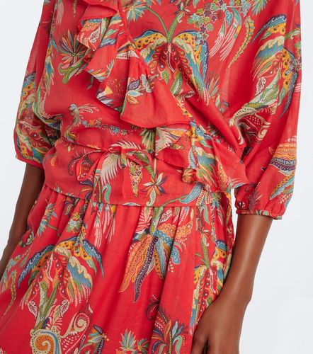 Top envolvente de algodón floral - Etro - Modalova