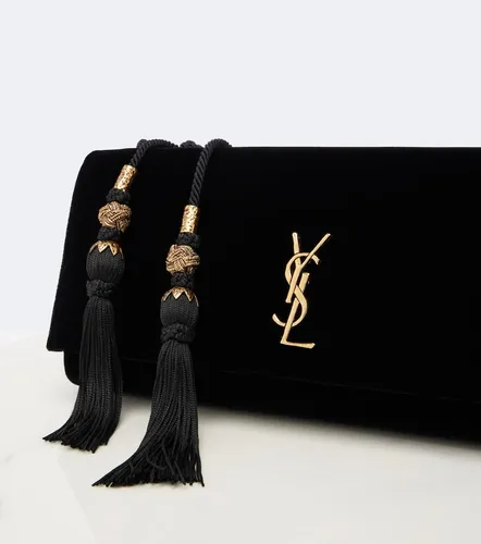 Kate Small leather-lined velvet clutch - Saint Laurent - Modalova