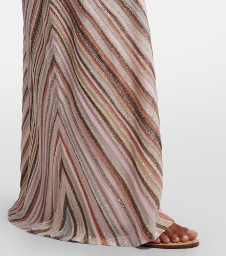 Vestido largo asimétrico de lamé - Missoni - Modalova