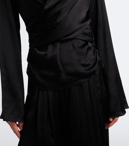 Neame draped satin top - Isabel Marant - Modalova