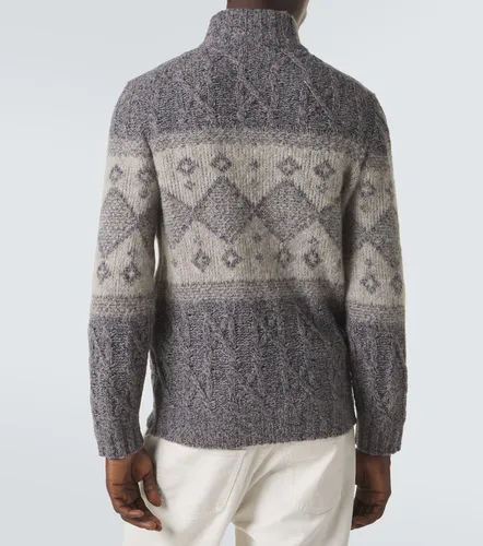 Fair Isle wool, silk, and cashmere cardigan - Brunello Cucinelli - Modalova