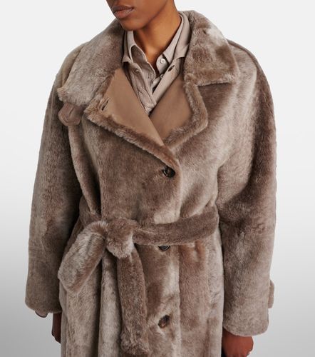 Shearling wrap coat - Brunello Cucinelli - Modalova