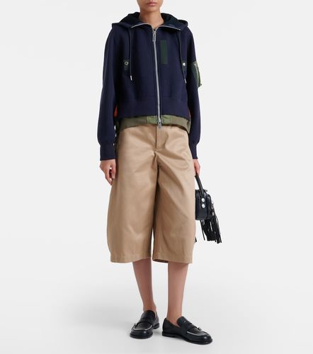 Sudadera con capucha en mezcla de algodón - Sacai - Modalova