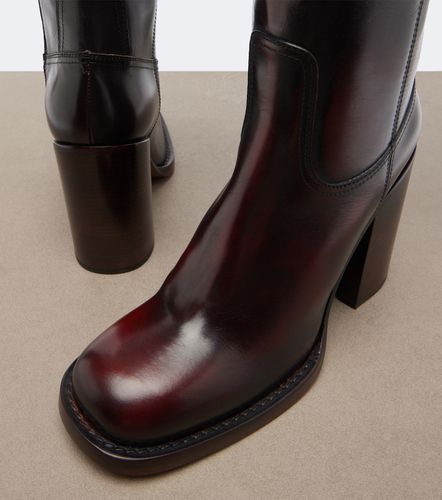 Overknee-Stiefel aus Leder - Dries Van Noten - Modalova