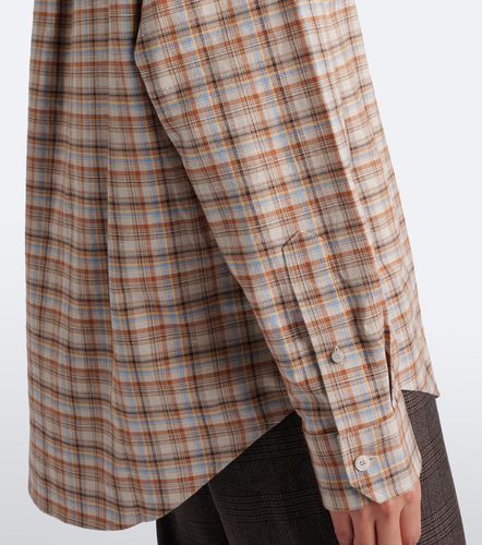 Checked cotton and linen shirt - Acne Studios - Modalova