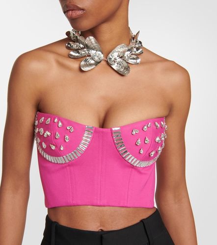 Area Crystal-embellished bustier - Area - Modalova