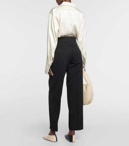 High-rise wool wide-leg pants - Jil Sander - Modalova