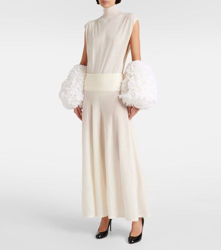 Low-rise virgin wool maxi skirt - Alaia - Modalova