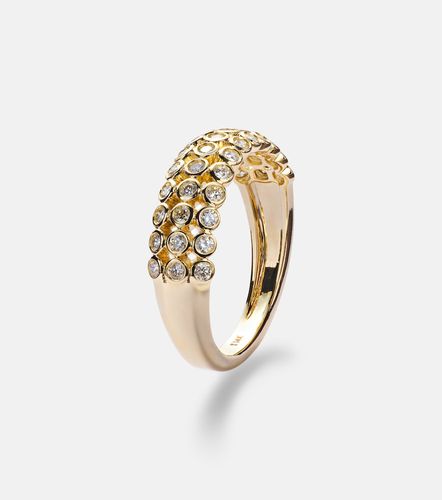 Bold Lattice 14kt ring with diamonds - Stone and Strand - Modalova