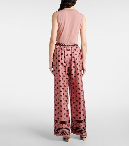 DG silk satin palazzo pants - Dolce&Gabbana - Modalova