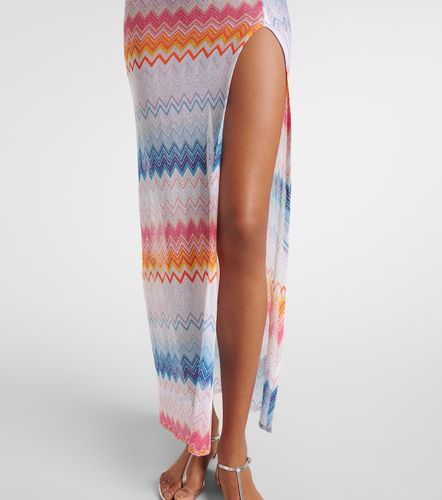 Copricostume a zig-zag con lamé - Missoni - Modalova