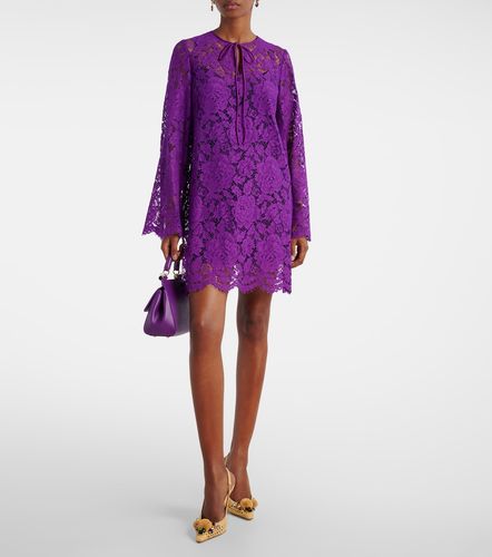 Dolce&Gabbana Abito corto in pizzo - Dolce&Gabbana - Modalova