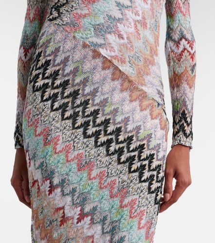 Abito lungo in lamé a zig-zag - Missoni - Modalova
