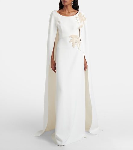 Abito lungo Yuna in crêpe con perle bijoux - Safiyaa - Modalova