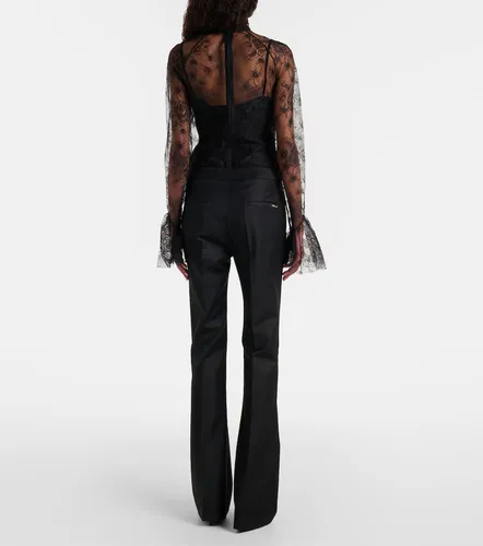 Pantalones flared plisados - Blumarine - Modalova